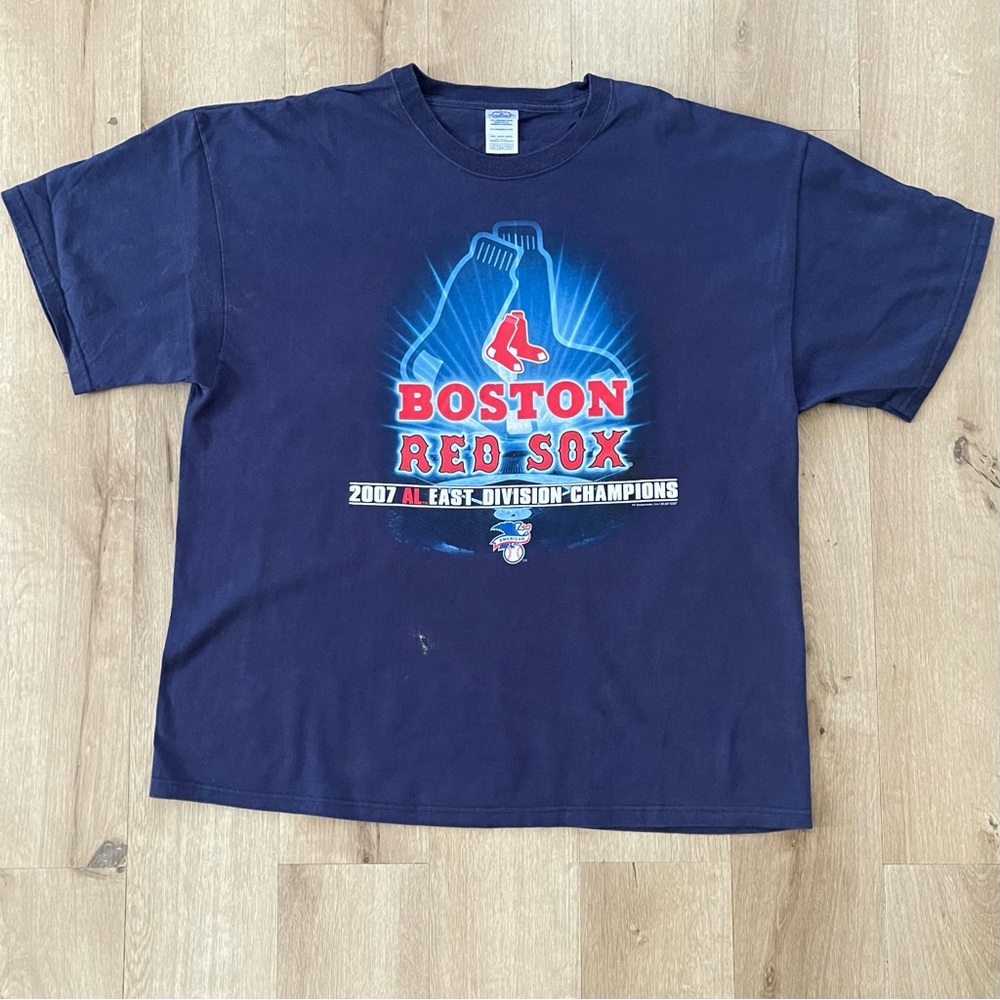 Vintage 2007 MLB Boston Red Sox AL East division champions 3D t